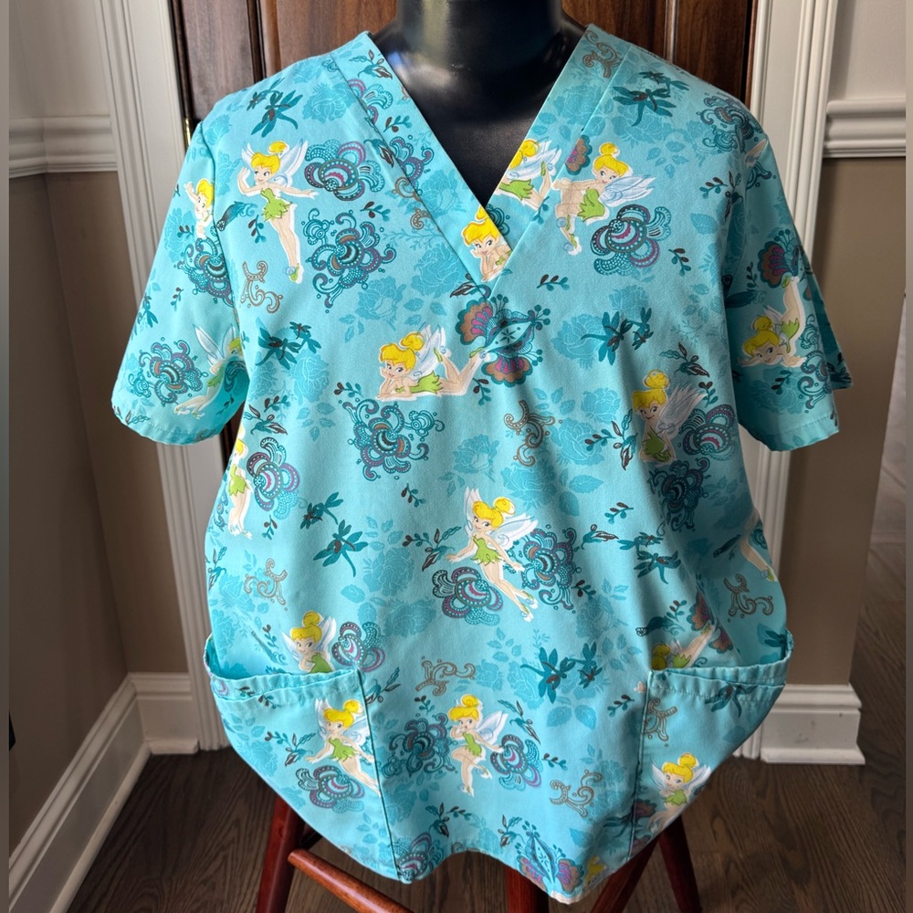 Disney Tinkerbell Scrub Top